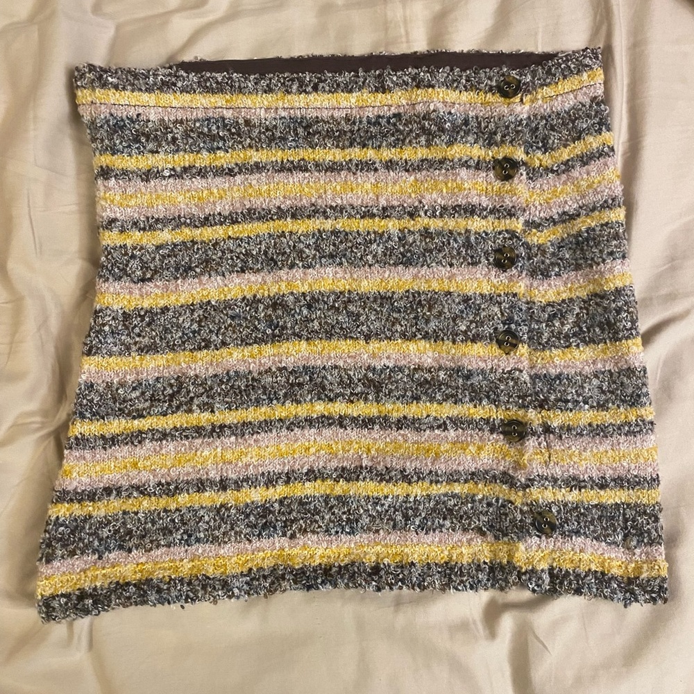 Urban Outfitters Aster Fuzzy Knit Mini Skirt
